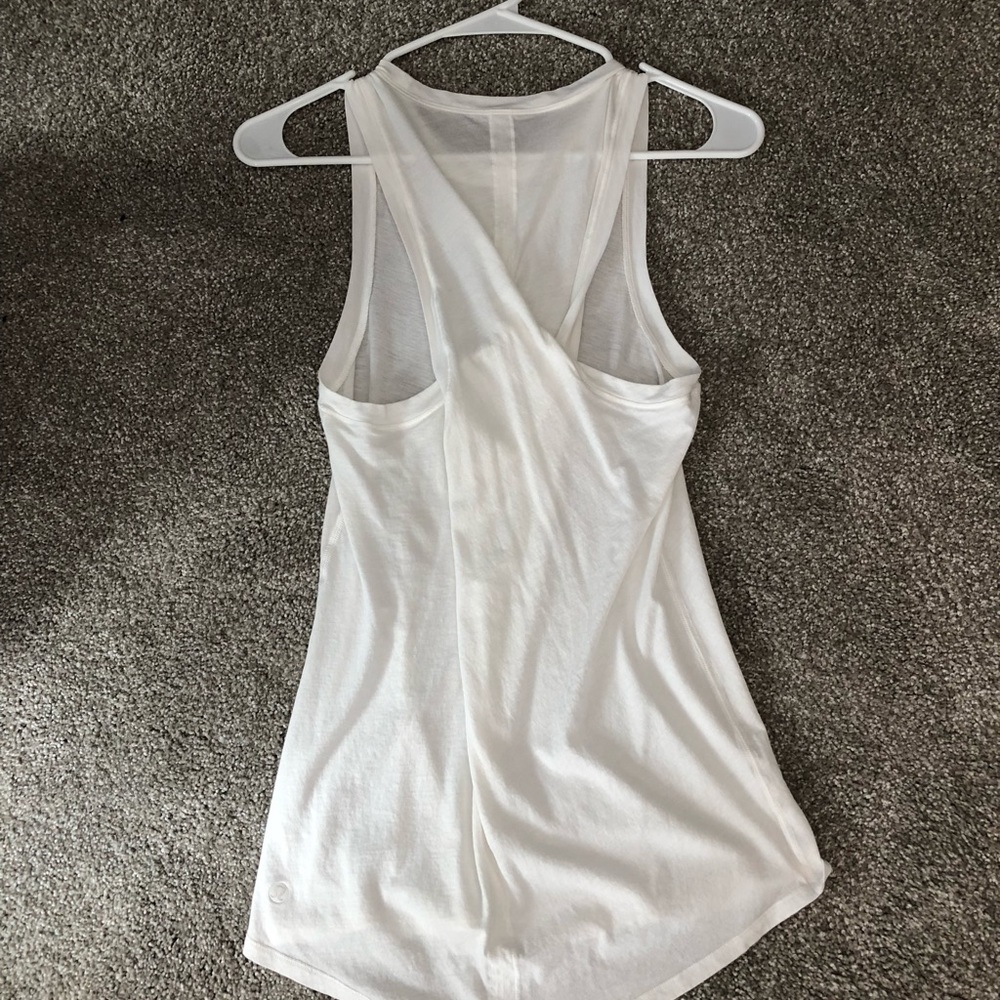 Lululemon bend and twist tank - white size 4
